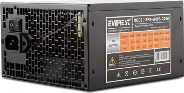 Everest EPS-4900B Real-300W Peak-350W 3*Sata Power Supply - 2