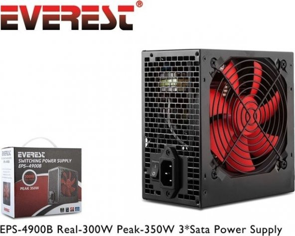 Everest EPS-4900B Real-300W Peak-350W 3*Sata Power Supply - 3