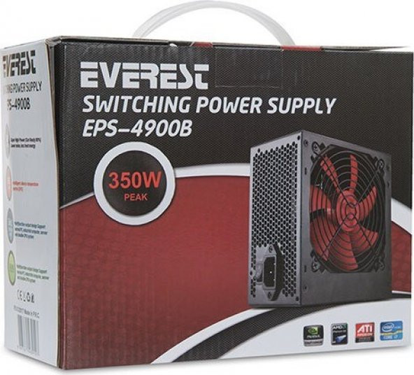 Everest EPS-4900B Real-300W Peak-350W 3*Sata Power Supply - 4