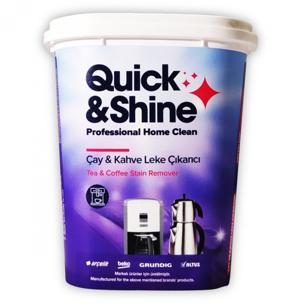 Çay Kahve Leke Çıkarıcı Quik&Shine