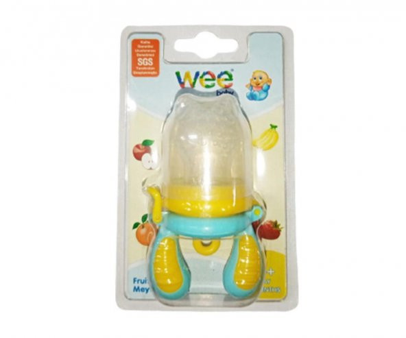 Wee Baby Meyve Sebze Süzgeci 4+ay kod207 Sarı Turkuaz