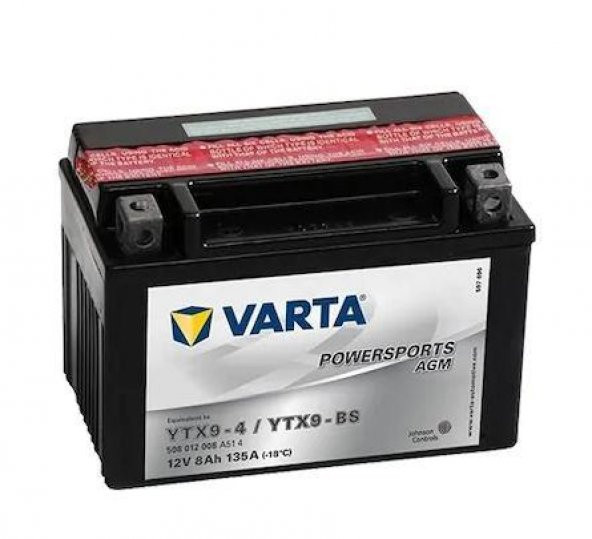 Bajaj Dominar 400 Varta YTX9-Bs Motosiklet Aküsü