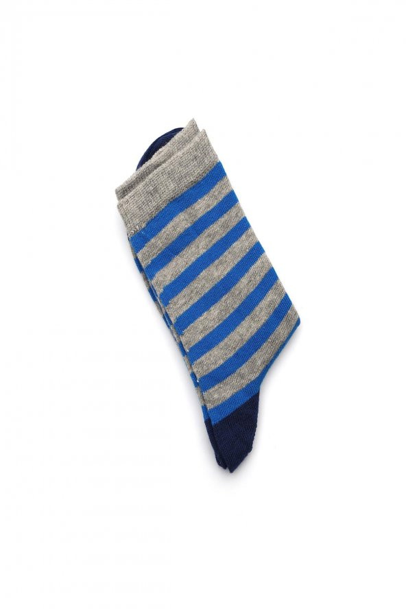 5li Erkek Çocuk Yıldız ve Çember Desenli Asortili Çorap 2470B-B5 - Resim 2