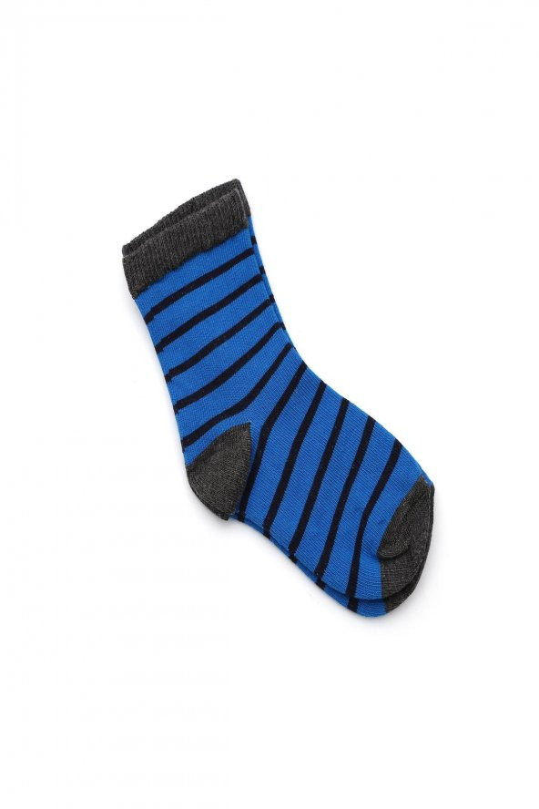 3lü Erkek Çocuk Çemberli Asortili Çorap 2401-B3 - 2