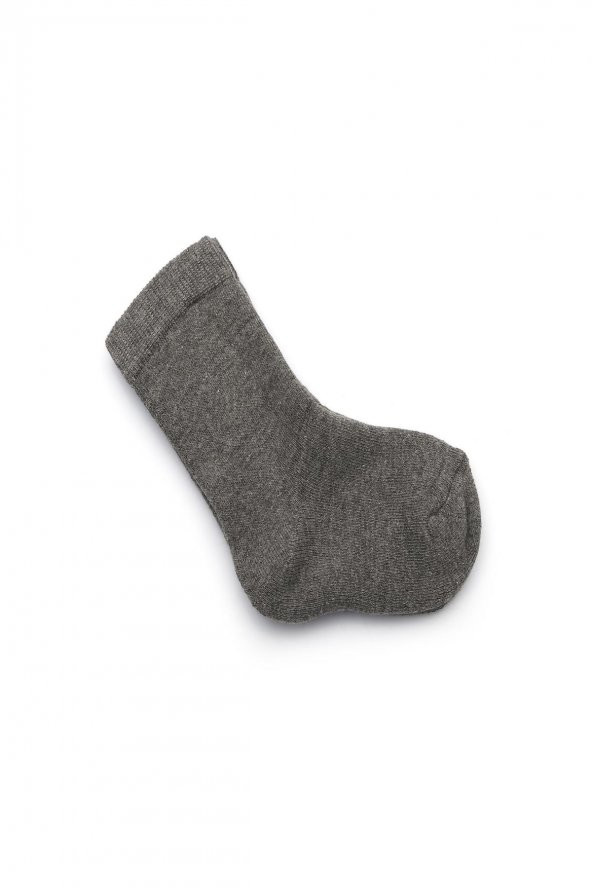 3lü Erkek Çocuk Düz Kalın Renk Asortili Çorap 2447-B3 - 3