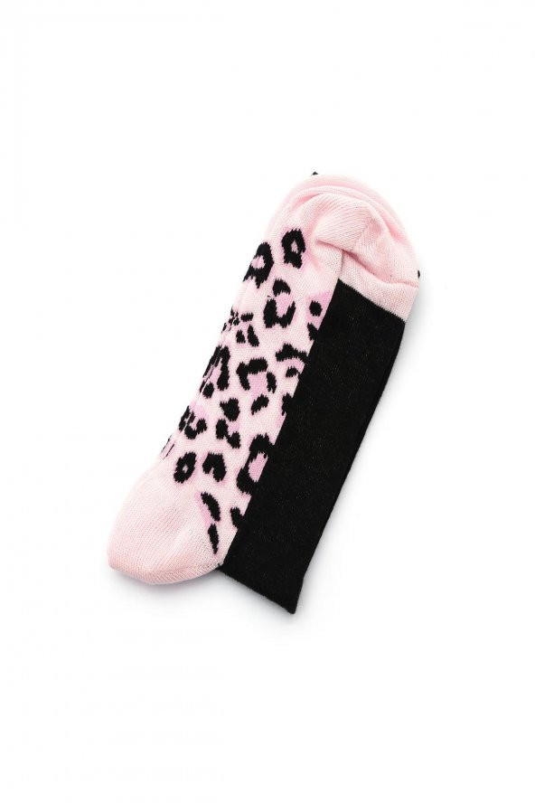 5li Kadın Leopar Desen Asortili Çorap 3470B-B5 - 2
