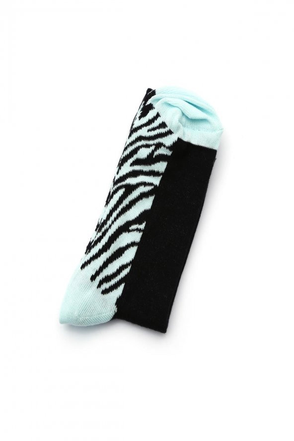 5li Kadın Leopar Desen Asortili Çorap 3470B-B5 - 5
