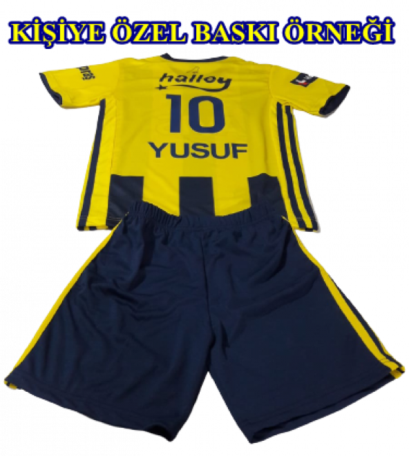 FENERBAHÇE KİŞİYE ÖZEL İSİM BASKILI ÇOCUK FORMA+ŞORT - 2