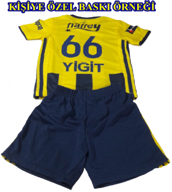 FENERBAHÇE KİŞİYE ÖZEL İSİM BASKILI ÇOCUK FORMA+ŞORT - 4