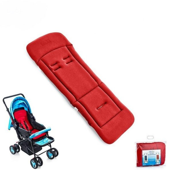 IŞŞIL BabyJem Bebek Arabası Puset Minderi 346 Kırmızı - 2