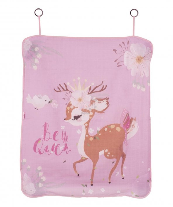 IŞŞIL Sevi Bebe Pano Baskılı Müslin Bebek Arabası Örtüsü ART-315 Ceylan - 2