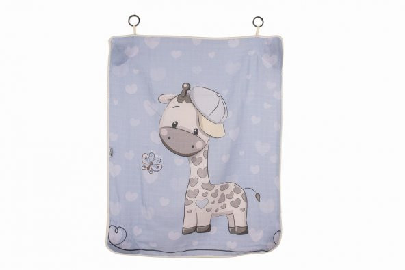 IŞŞIL Sevi Bebe Pano Baskılı Müslin Bebek Arabası Örtüsü ART-315 Zürafa - 4