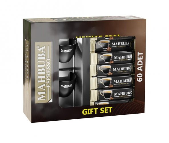 Mahbuba Coffee 100 Arabica Espresso 60 x 2 GR Bardak Hediyeli