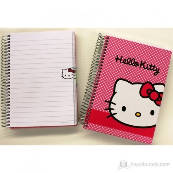 Hello Kitty Defter A6 100 Yaprak Çizgili