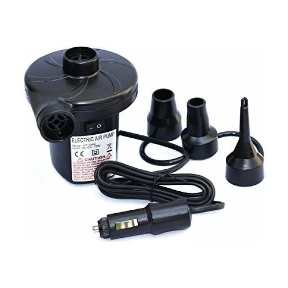 BST BRANDSHOPPİNGTR Şişme Yatak Araba Ve Kamp Yatağı Çanta Elektrikli Pompa Tamir Kiti Ve Yastıklı Yatak Seti - 2