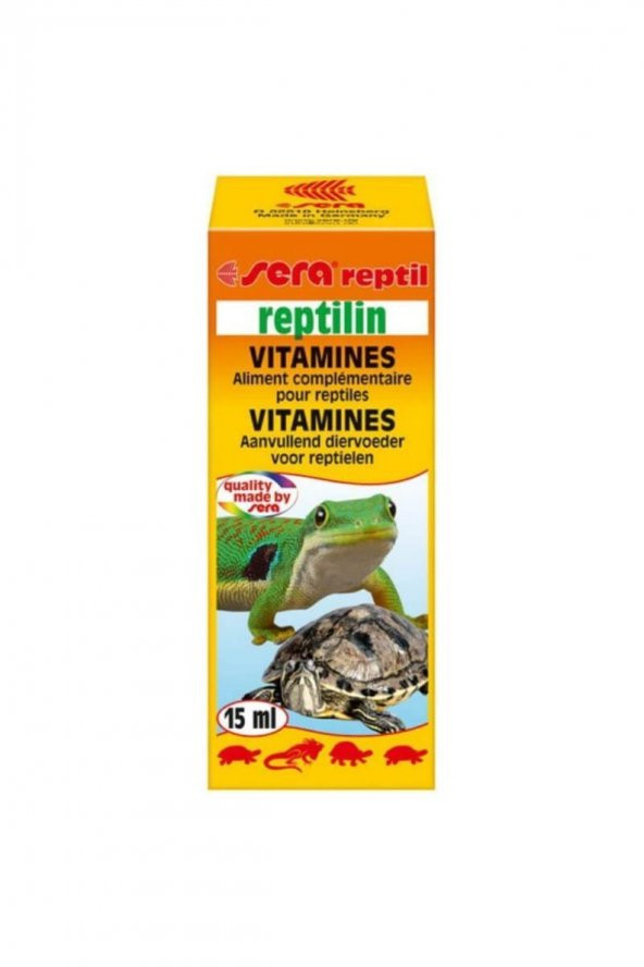 Sera Reptilin Kaplumbağa Sürüngen Vitamini Yem Katkısı 15ml
