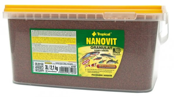 Tropical Nanovit Granulat 100 gram ( kovadan bölme)