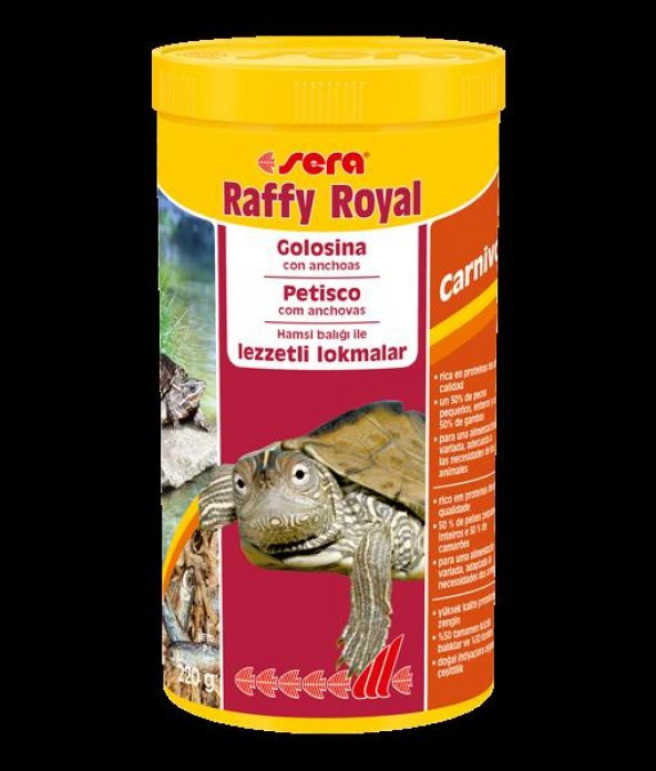 SERA Raffy Royal Kaplumbağa Yemi 1000 Ml - 2
