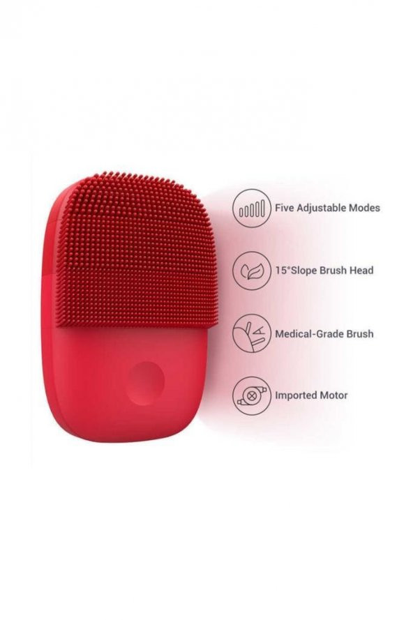 Xiaomi İnface Sonic Yüz Temizleme ve Masaj Cihazı Kırmızı (Distribütör Garantili) - 2