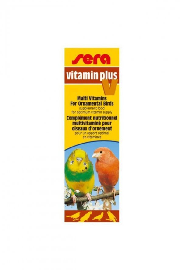 Sera Vitamin Plus V Muhabbet Kanarya Kuş Vitamini 15ml