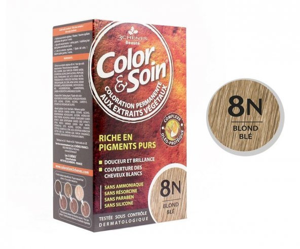 Color and Soin Saç Boyası 8N - Buğsay Sarısı
