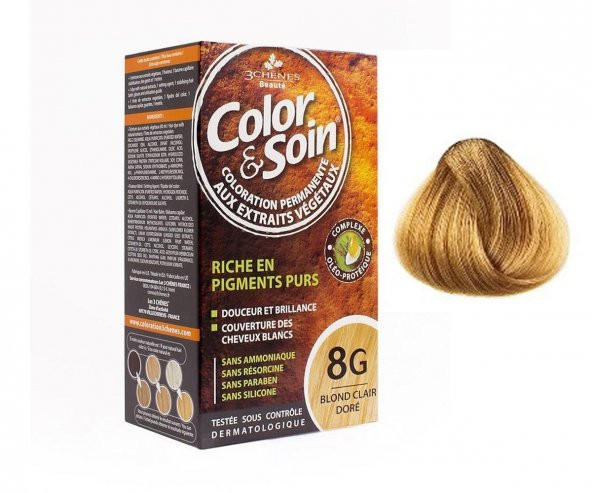 Color and Soin Saç Boyası 8G - Açık Bakır Sarısı