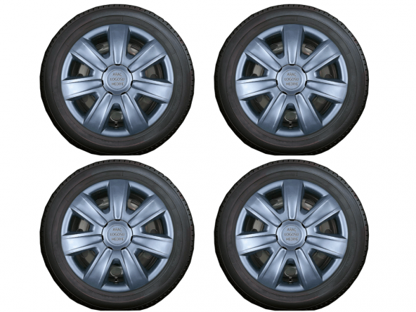 Citroen 14 Inç 4Lü Set Kırılmaz Amblem Hediyeli  Jant Kapağı - 2