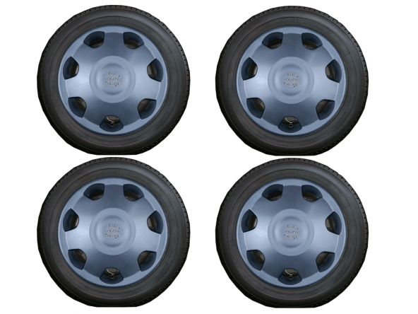 Nissan 14 Inç 4Lü Set Kırılmaz Esnek Amblem Hediyeli  Jant Kapağı - 2