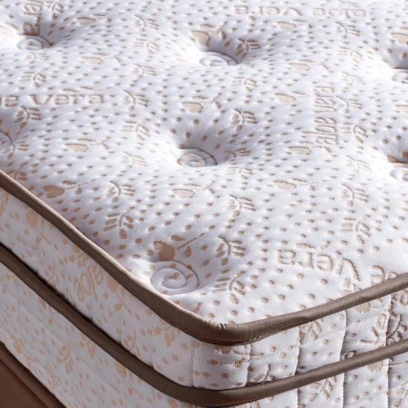 Çift Kişilik Full Ortopedik Yatak 160x200 Aloe Vera Kumaşlı Helen - Resim 2