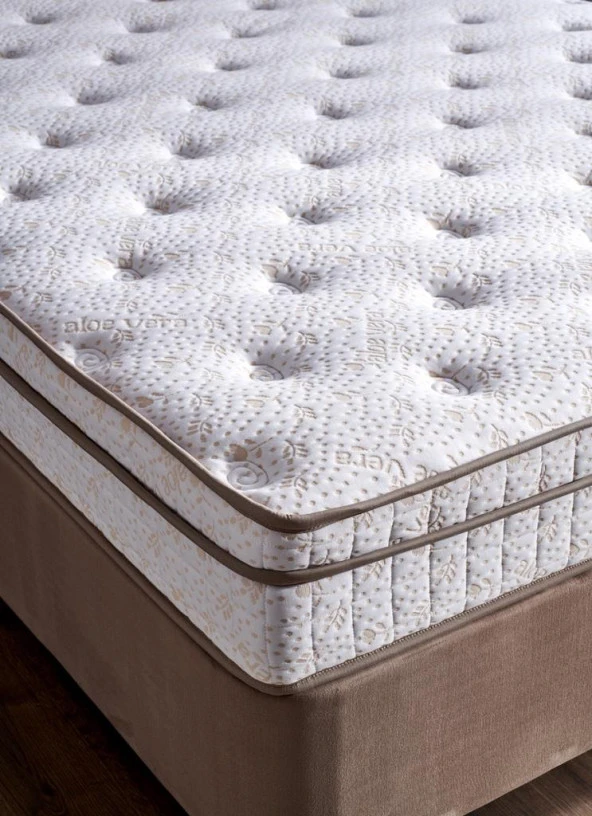 Çift Kişilik Full Ortopedik Yatak 140x190 Aloe Vera Kumaşlı Helen - 5