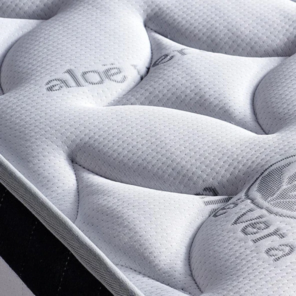 Çift Kişilik Full Ortopedik Sert Yatak 140x190 Aloe Vera Yatak - Resim 3