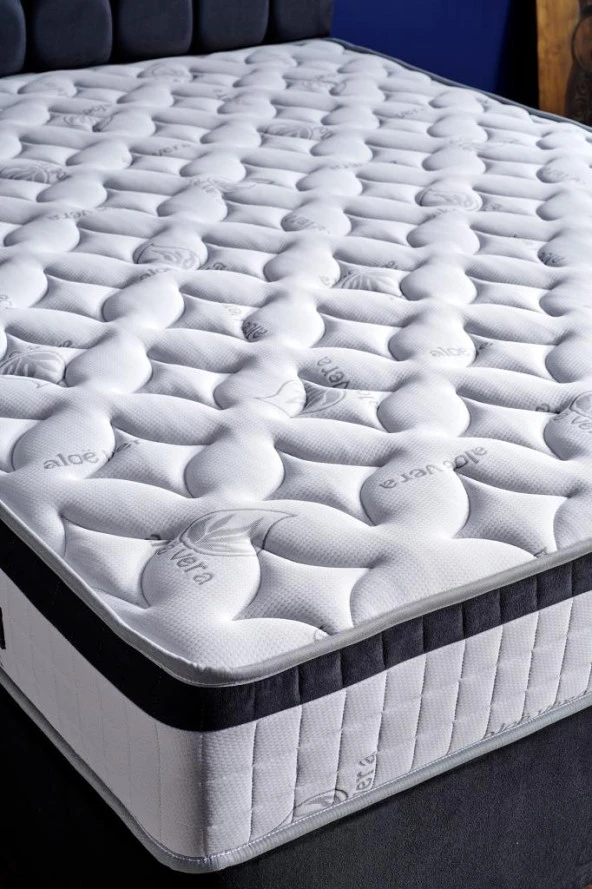 Tek Kişilik Full Ortopedik Sert Yatak 90x190 cm Aloe Vera Yatak - 3