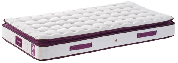 Niron Purple 80x180 Tek Kişilik Pedli Yatak Full Ortopedik Yaylı Yatak - Resim 11