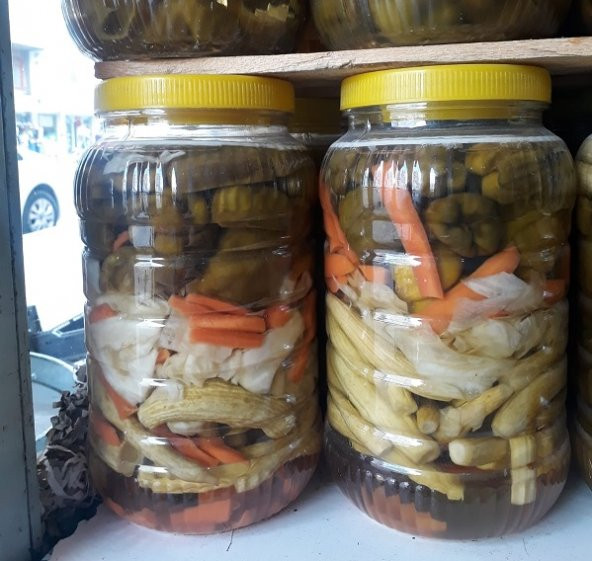 EV YAPIMI TATLI BİBERLİ KARIŞIK TURŞU 5 KG