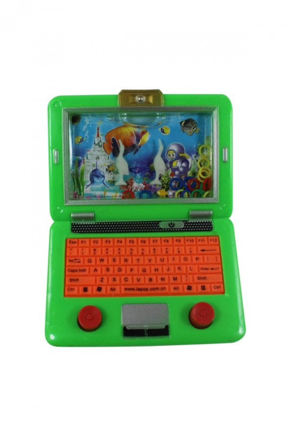 LAPTOP ŞEKLİNDE SU TETRİSİ HALKA OYUNU TABLET 13 CM