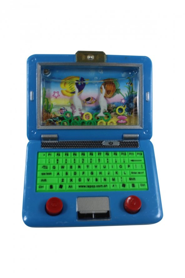 LAPTOP ŞEKLİNDE SU TETRİSİ HALKA OYUNU TABLET 13 CM - 3