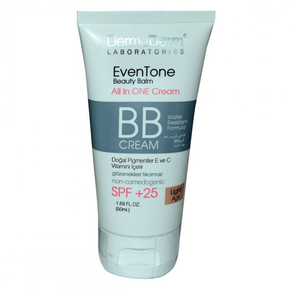 Dermaderm EvenTone BB Krem Açık Ton Vitaminli Spf+25 Güneş Koruma Bitki Özlü 50 ML