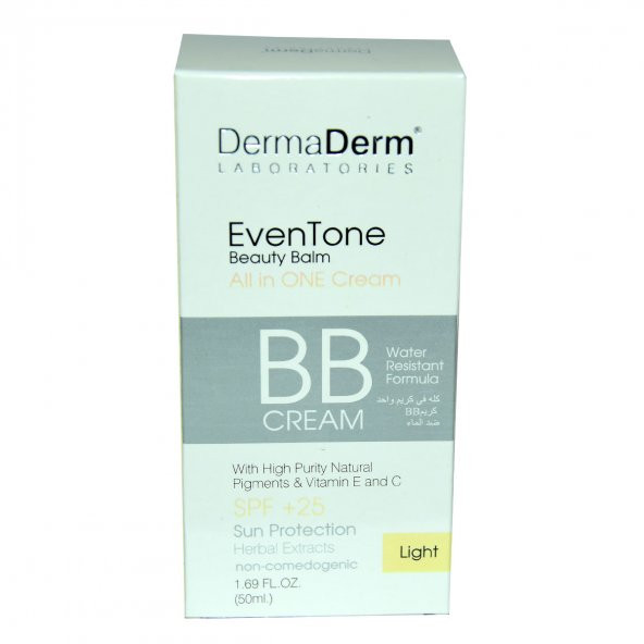 Dermaderm EvenTone BB Krem Açık Ton Vitaminli Spf+25 Güneş Koruma Bitki Özlü 50 ML - 3
