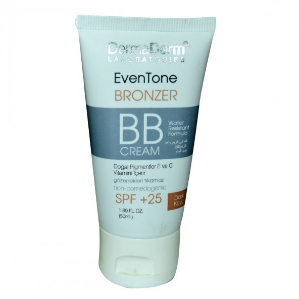 Dermaderm EvenTone BB Krem Koyu Ton Spf+25 Güneş Koruma Bitki Özlü 50 ML