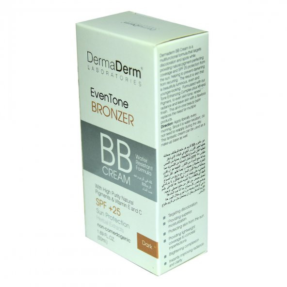Dermaderm EvenTone BB Krem Koyu Ton Spf+25 Güneş Koruma Bitki Özlü 50 ML - 4