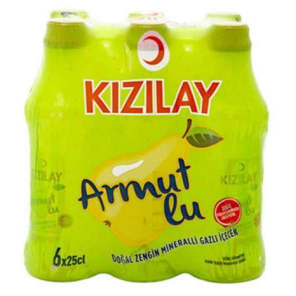Kızılay Premium Armut Aromalı Maden Suyu 250 ml x 24 Adet