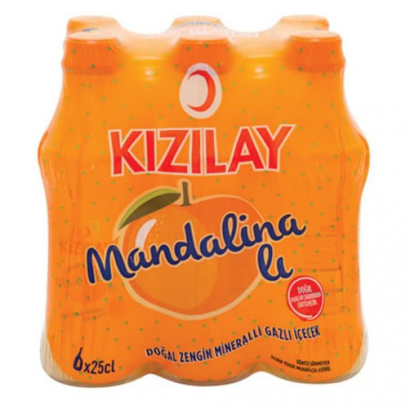 Kızılay Premium Mandalinalı Maden Suyu 250 ml x 24 Adet