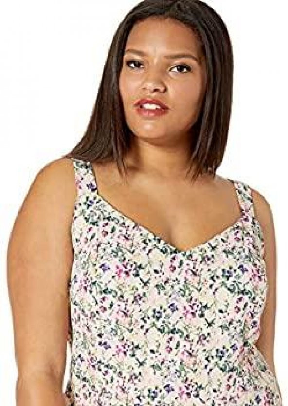 Rachel Roy Kadın Elbisesi Pembe Plus Maxi Çiçekli - 2