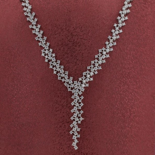 Zirkon Taşlı Gümüş Bayan Set - 2