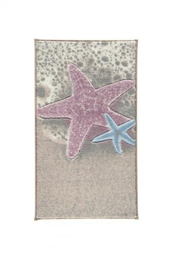 Confetti Sea Star 50x57 Pembe Oymalı Banyo Halısı