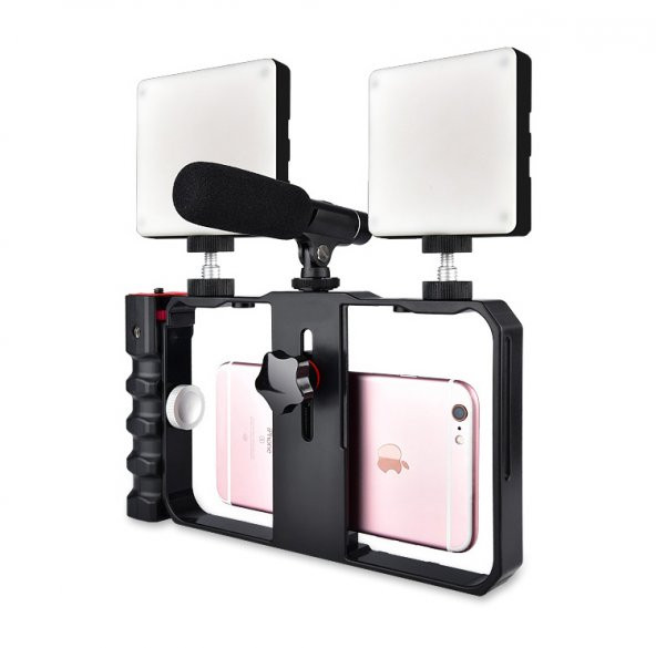 Telefonlar İçin Ayex Profesyönel Video Rig Cage, Video Çekim Kafesi - 6