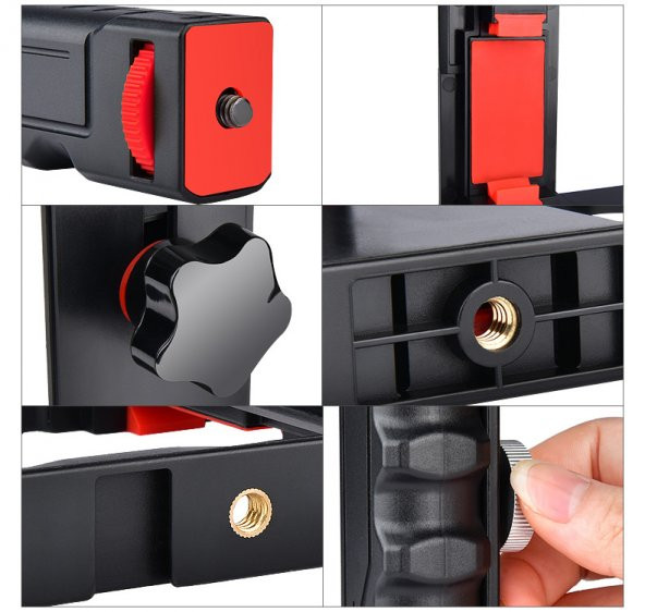 Telefonlar İçin Ayex Profesyönel Video Rig Cage, Video Çekim Kafesi - 10