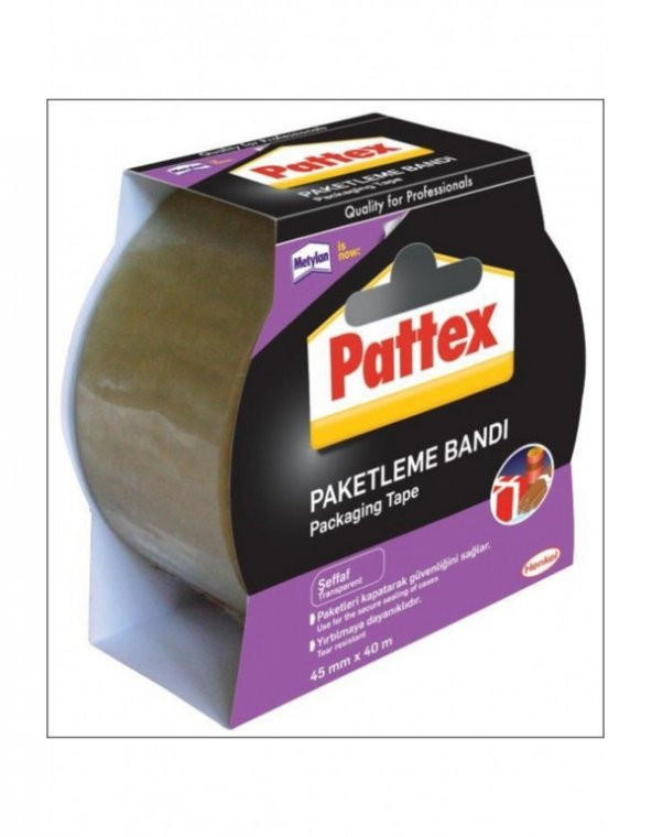 Pattex Paketleme Bandı - Koli Bandı (45mm x 40 M) Şeffaf