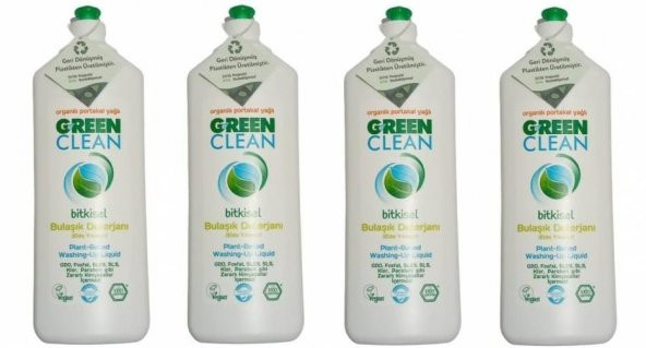 U Green Clean Bitkisel Bulaşık Deterjanı 730 ml 4lü Set