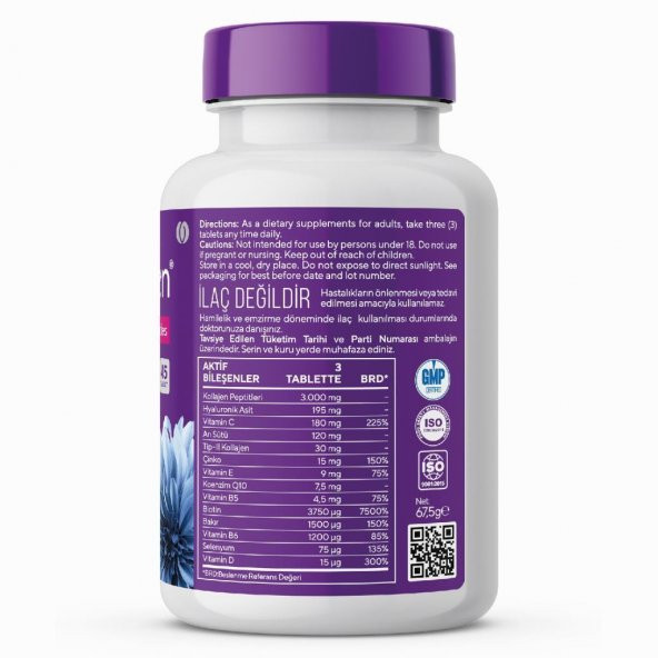 Wecollagen® Kolajen 45 Tablet - 3